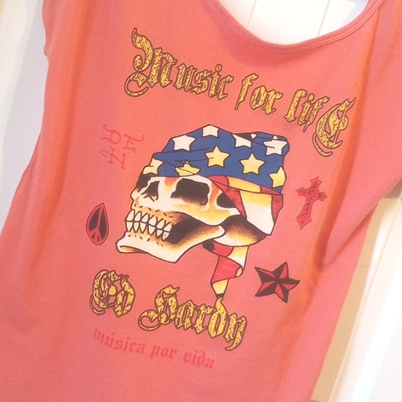 ED Hardy Music for Life Low V Back Top - Picture 2 of 6